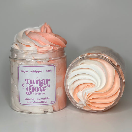 Vanilla Pumpkin Marshmallow Sugar Whipped Soap