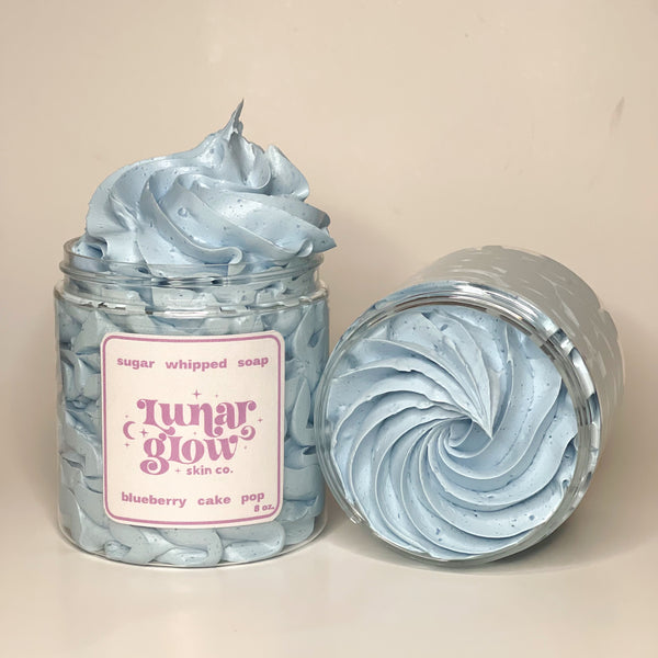 Blueberry Cake Pop Sugar Whipped Soap