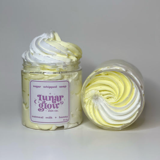 Oatmeal Milk+Honey Sugar Whipped Soap
