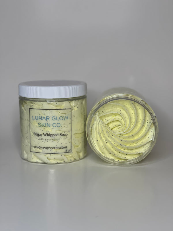 Lemon Poppyseed Scone Sugar Whipped Soap
