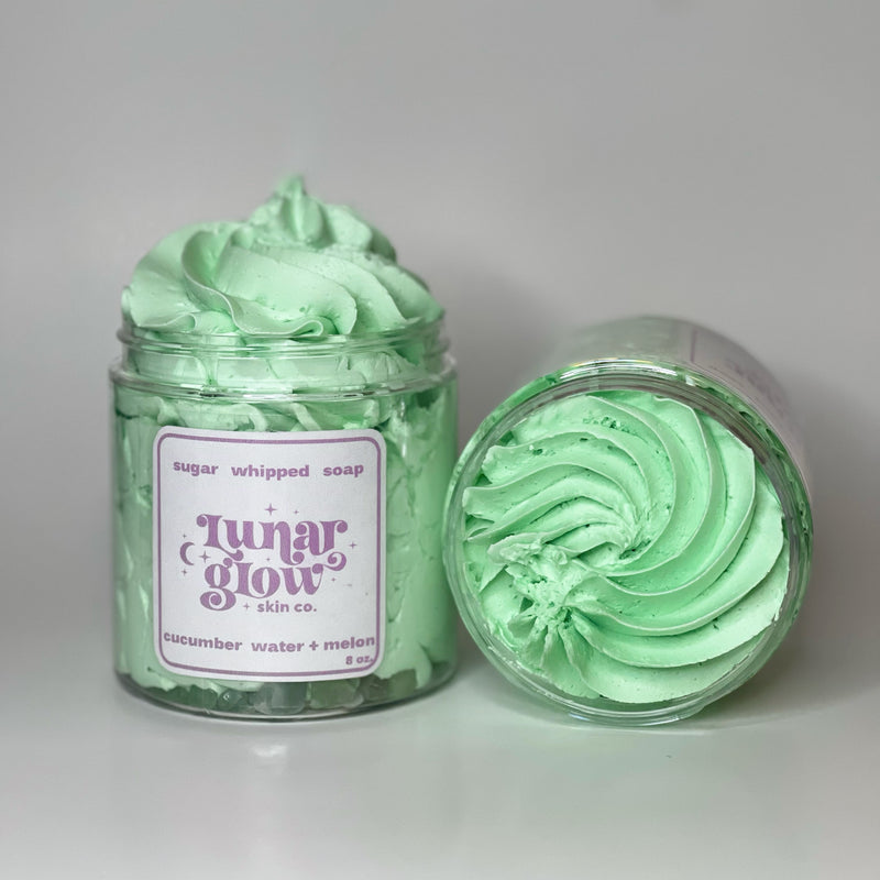 Cucumber Water+Melon Crystal Sugar Whipped Soap